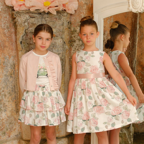 CARDIGAN PUNTO MILANO CON ROUCHES