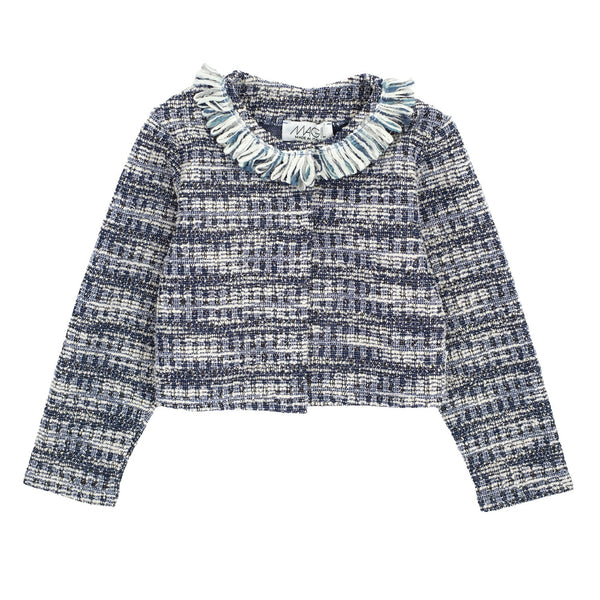 GIACCHINA FELPINA TIPO CHANEL CON FRANGIA