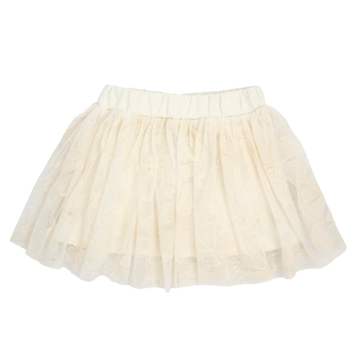 GONNA CON TULLE RICAMATO FIORI
