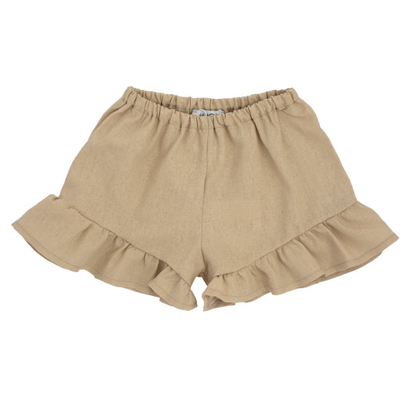 SHORTS IN LINO CON BALZA