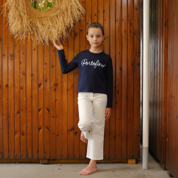 JEANS LUNGO BIANCO