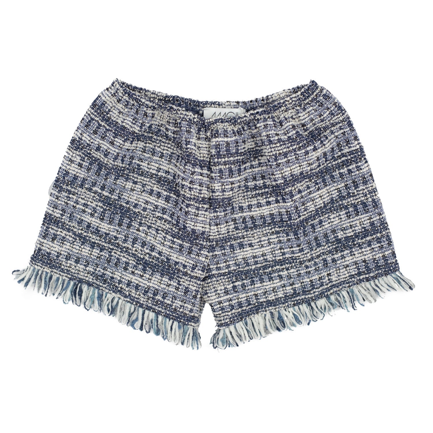 SHORTS FELPINA TIPO CHANEL CON FRANGIA