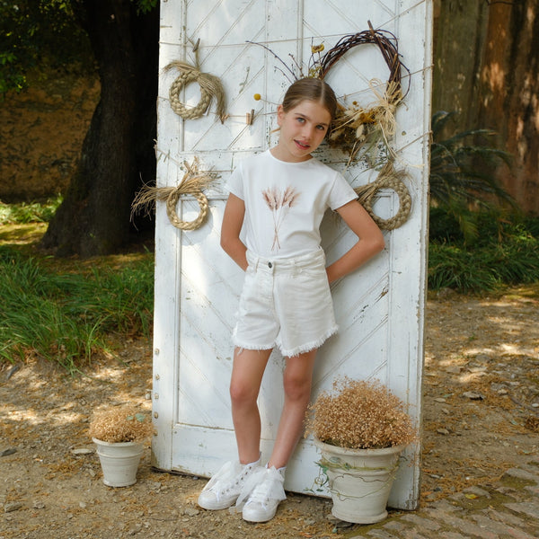 SHORTS DRILL BIANCO