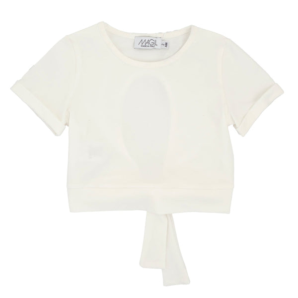 T-SHIRT CON NODO DIETRO