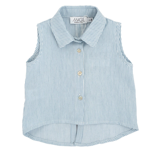 CAMICIA CON FIOCCHI RIGATA