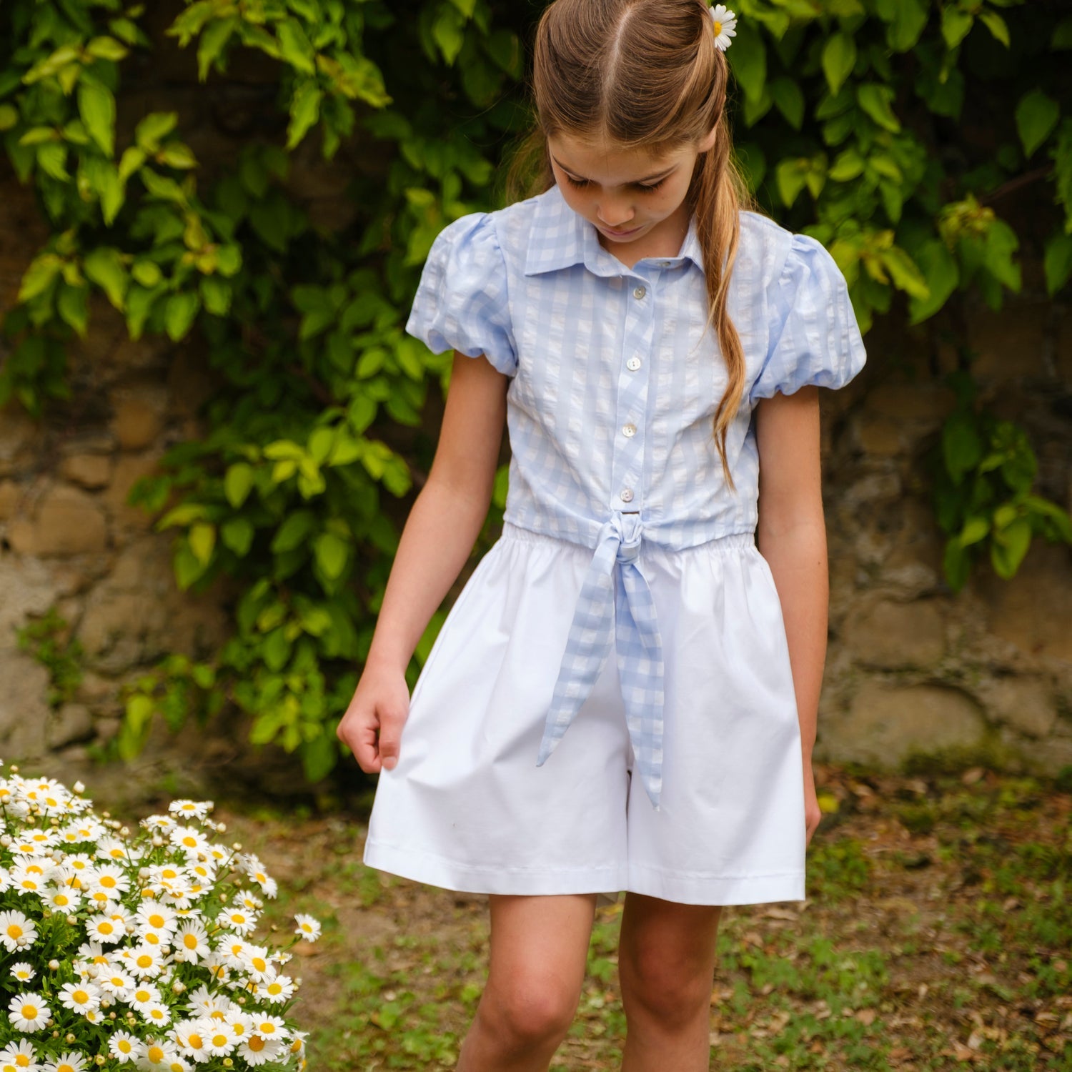 CAMICIA CON NODO VICHY