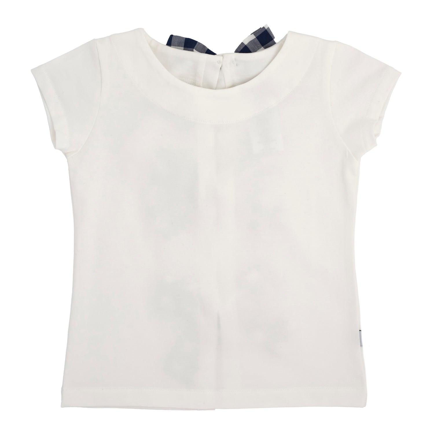 T-SHIRT CON FIOCCHI VICHY
