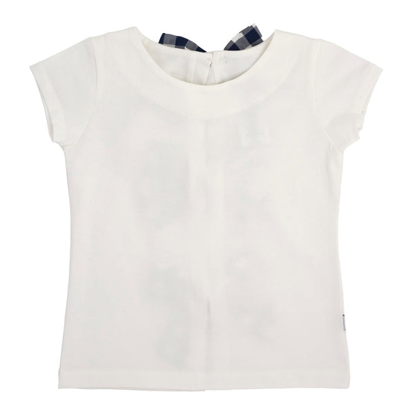 T-SHIRT CON FIOCCHI VICHY