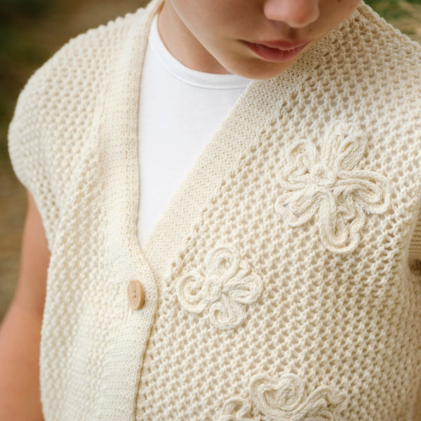 GILET CON RICAMO
