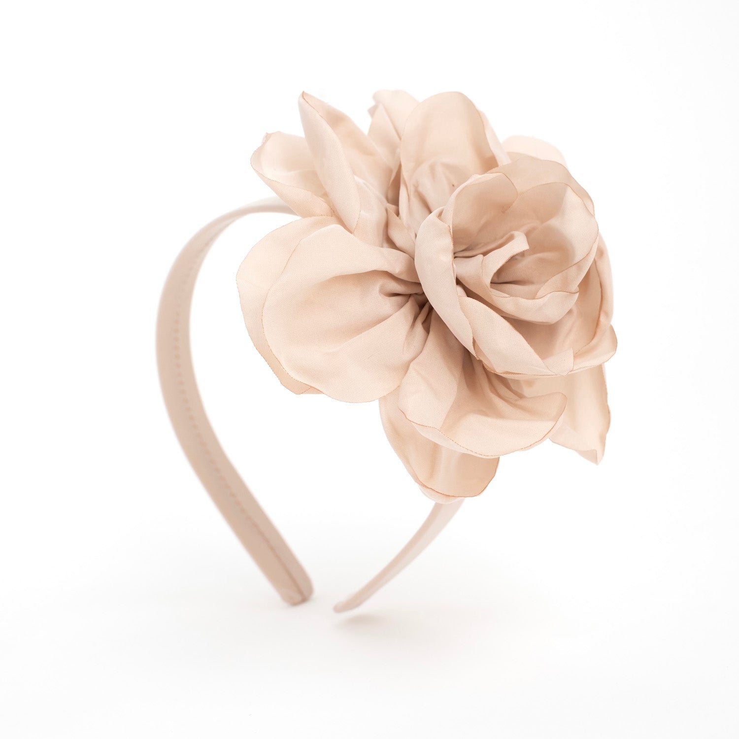 CERCHIETTO TAFFETA' CON FIORE