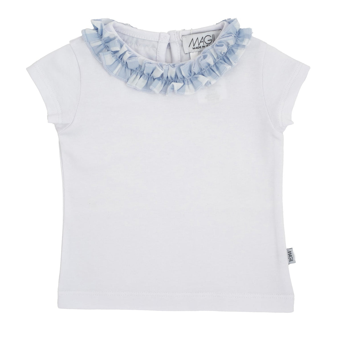 T-SHIRT CON ROUCHES VICHY