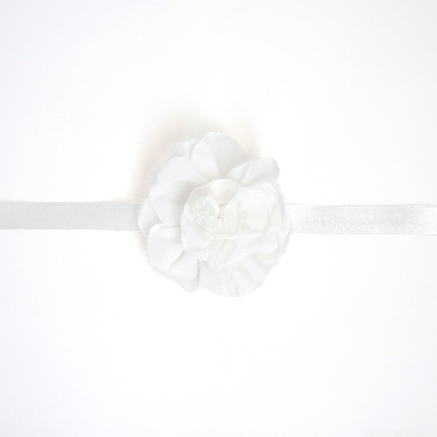 BELT WITH TAFETA FLOWER