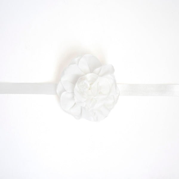 CINTURA CON FIORE TAFFETA'