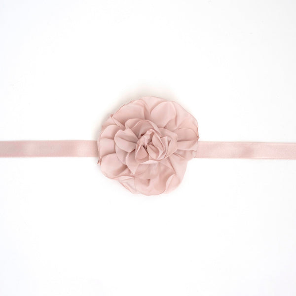 CINTURA CON FIORE TAFFETA'