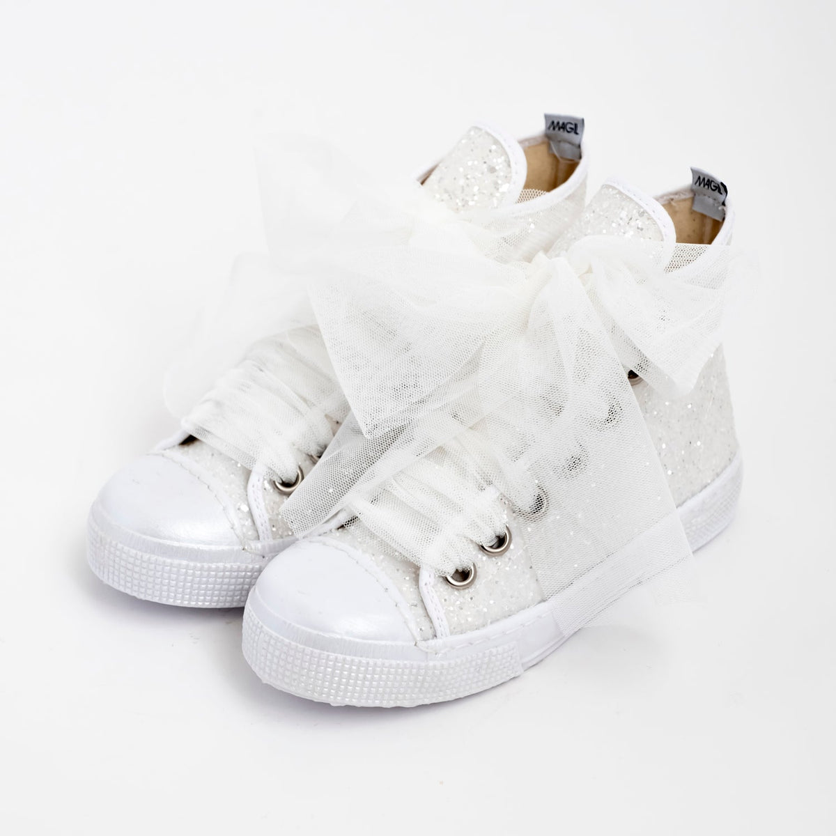 GLITTER HIGH TOP SNEAKERS