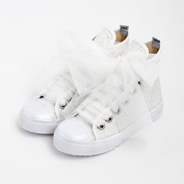 GLITTER HIGH TOP SNEAKERS