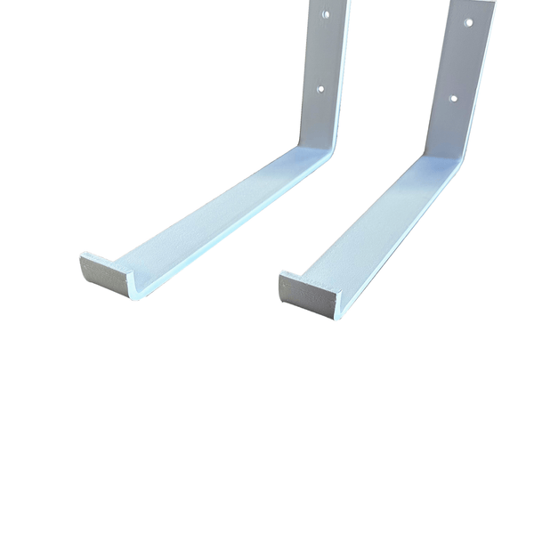De Industriële Plankdragers L-vorm UP Mat Wit – 30 cm