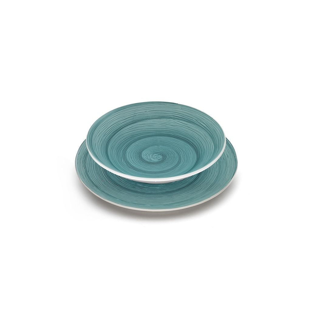 DEEP PLATE - PETROL - MEMENTO TABLE VERTIGO