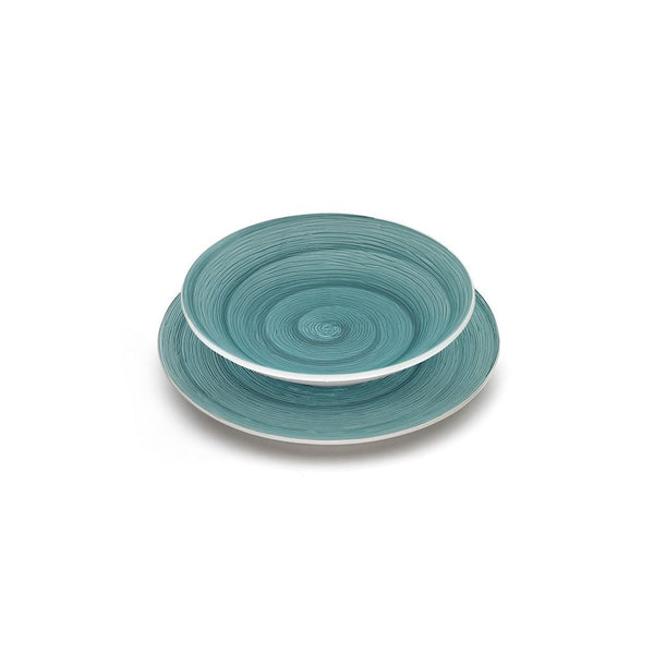 DEEP PLATE - PETROL - MEMENTO TABLE VERTIGO