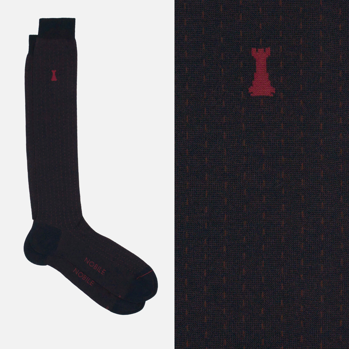 Leonardo - Long socks with stripes in Filoscozia®