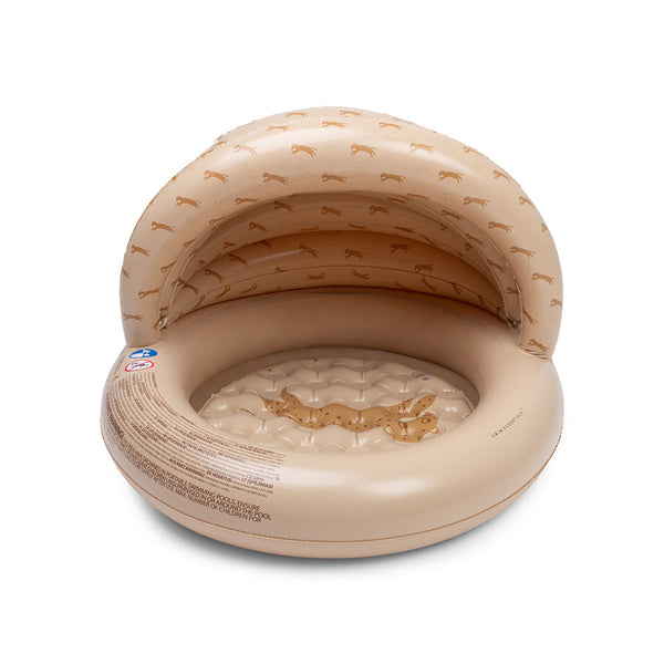 swim-essentials-leopard-bruin-zwembad-met-zonnescherm-3