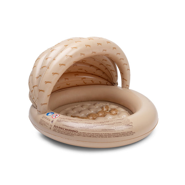 swim-essentials-leopard-bruin-zwembad-met-zonnescherm-1