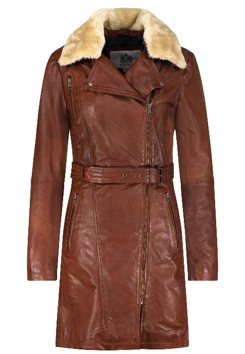 Leren jas Milou Cognac