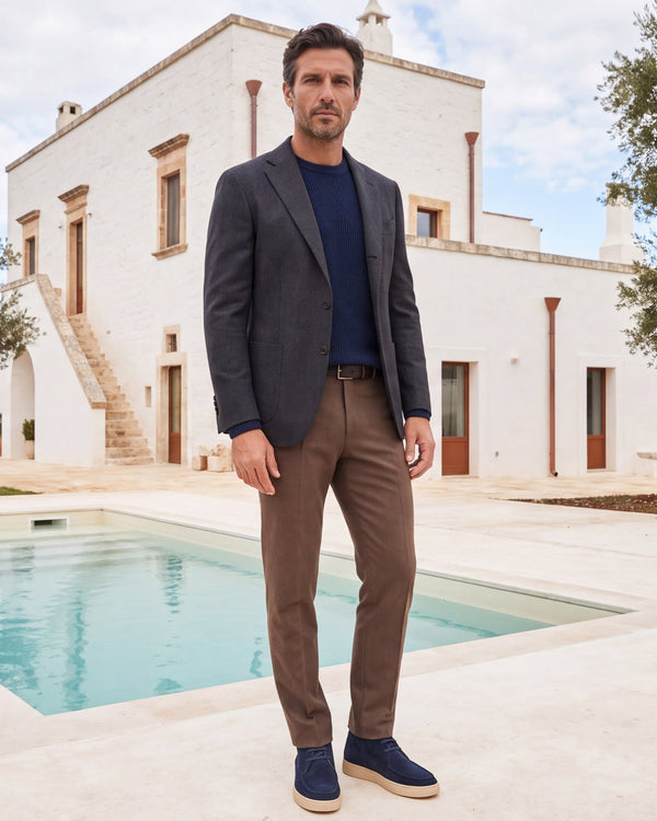 LEUCA - Navy Suede