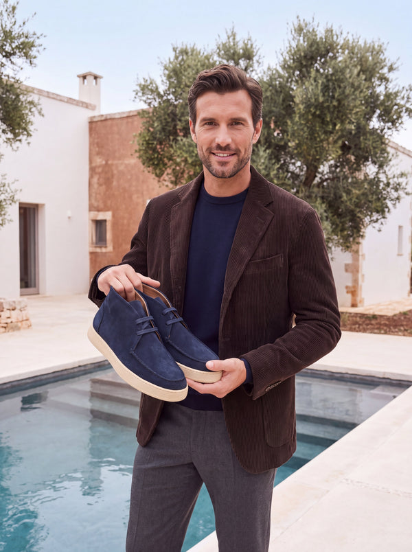 LEUCA - Navy Suede