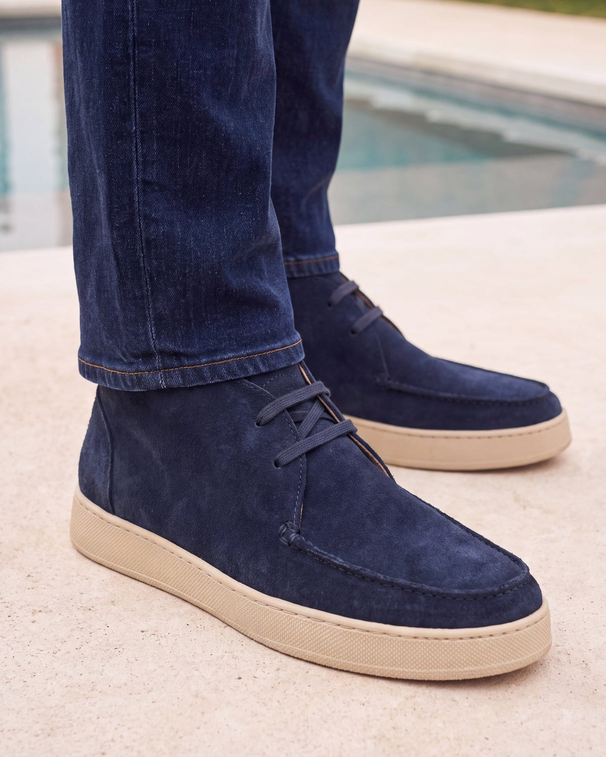 LEUCA - Navy Suede