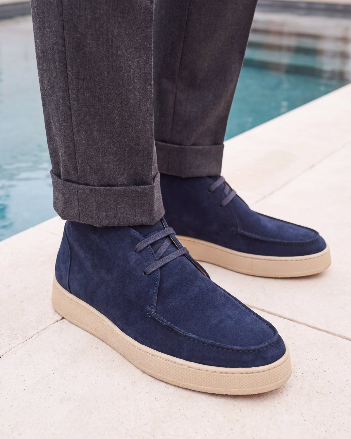 LEUCA - Navy Suede
