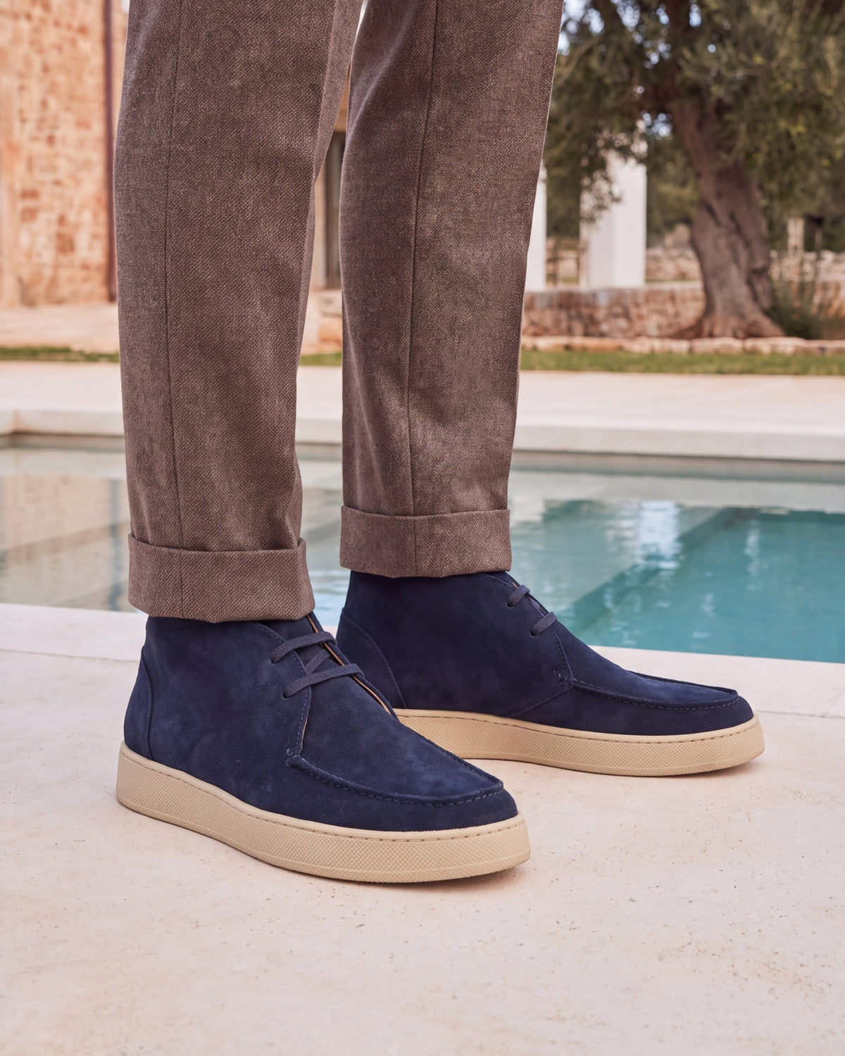 LEUCA - Navy Suede