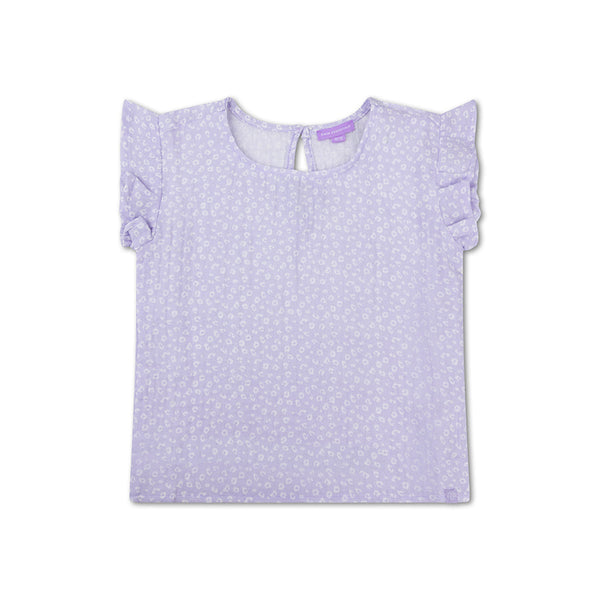 Lila Panterprint Shirt