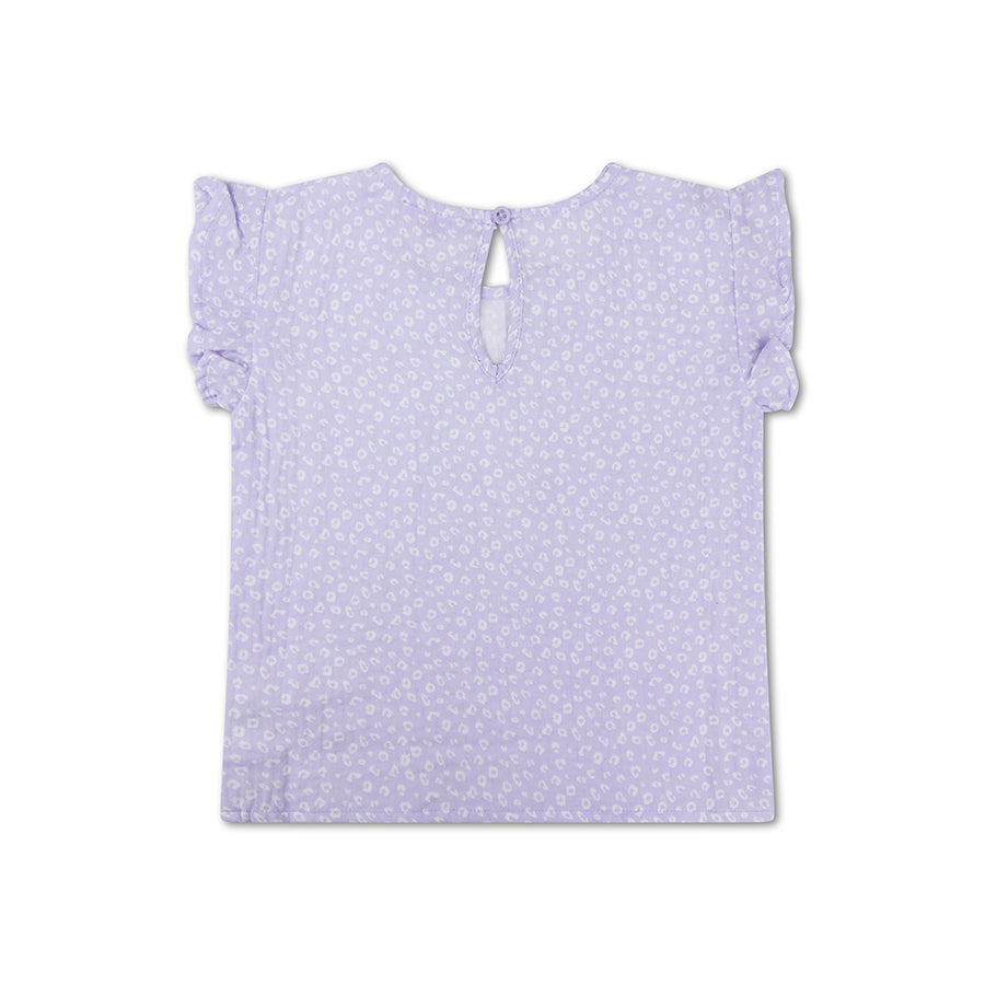 Lila Leopard shirt