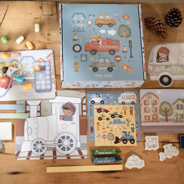 Little Dutch Kreativna škatla XL Jim & Friends - vsebina
