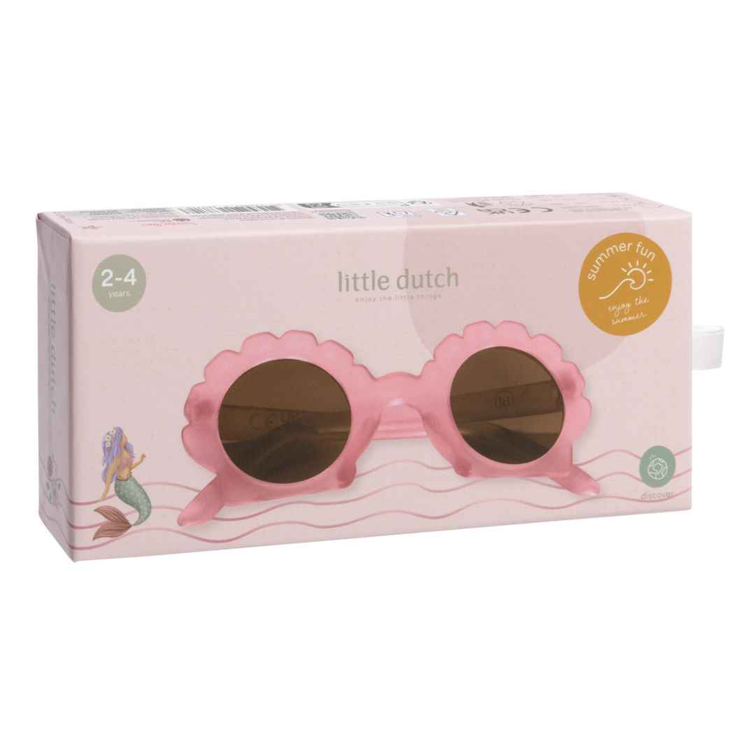 Little Dutch otroška sončna očala Shell Mermaid Pink - embalaza