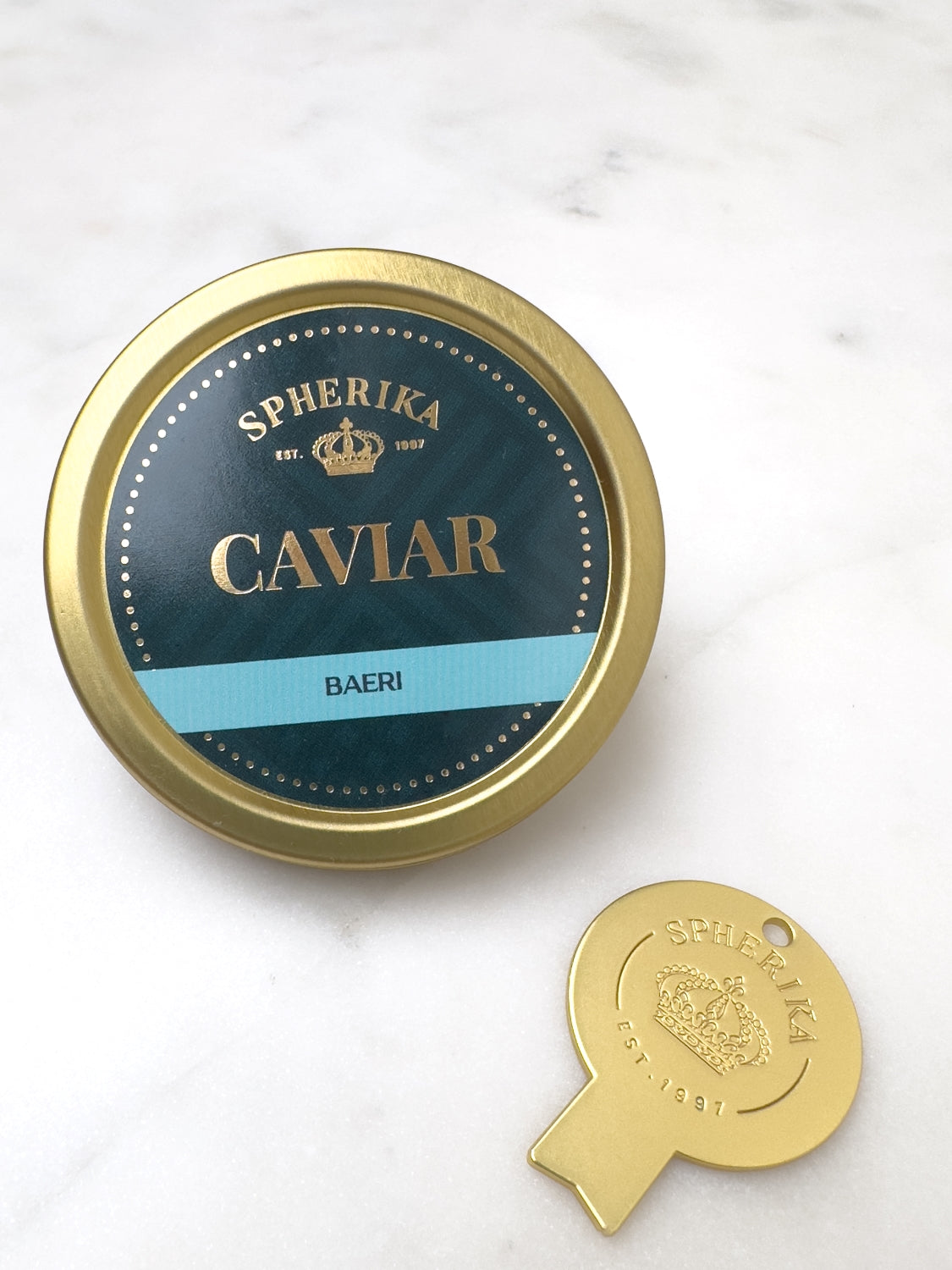 Chiave Spherika per Caviale, Oro