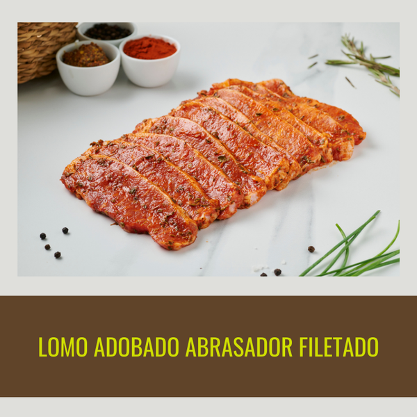 1 kg of Marinated Abrasador Pork Loin Fillet, in 2 trays