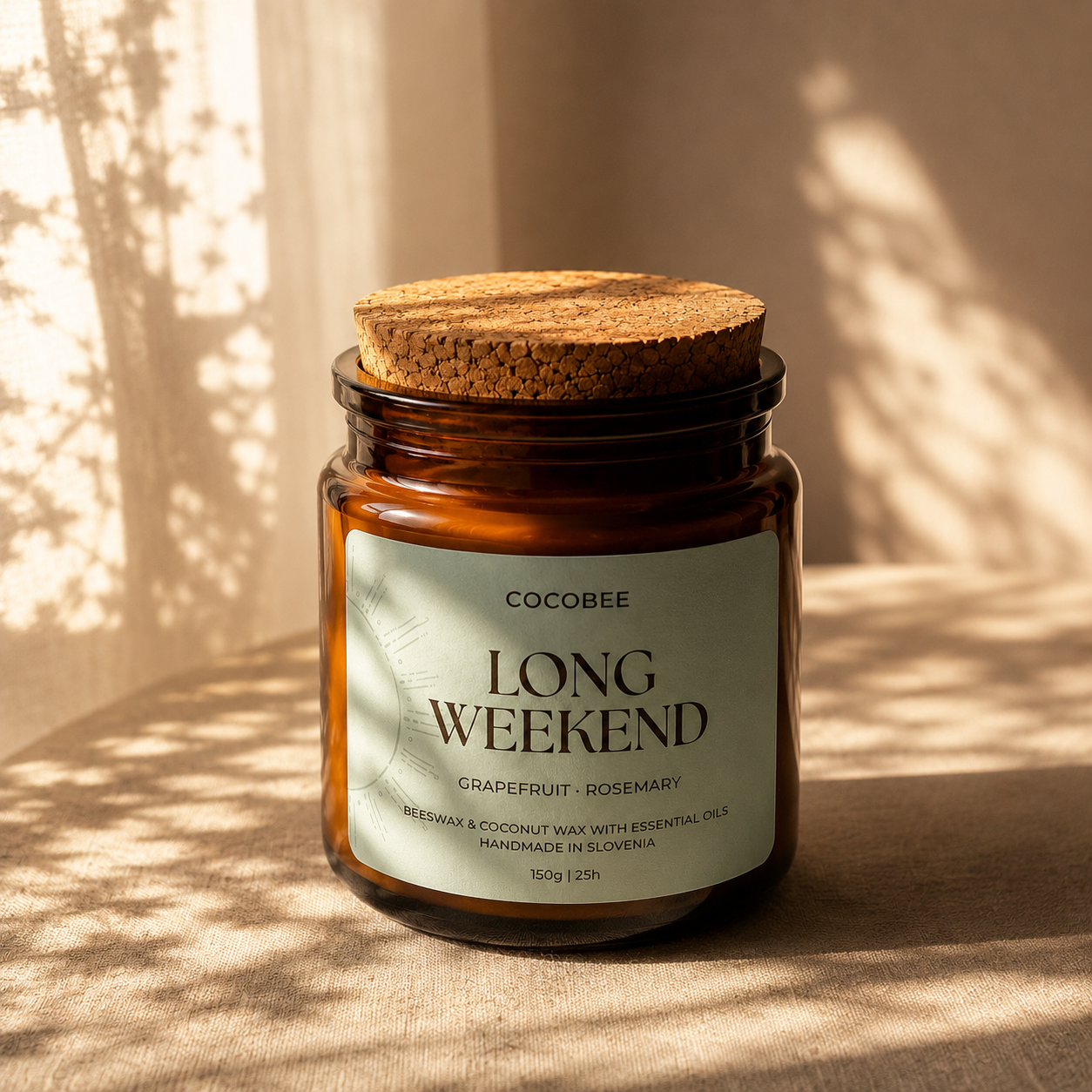 Long Weekend CocoBee Sunset Candle with wooden wick