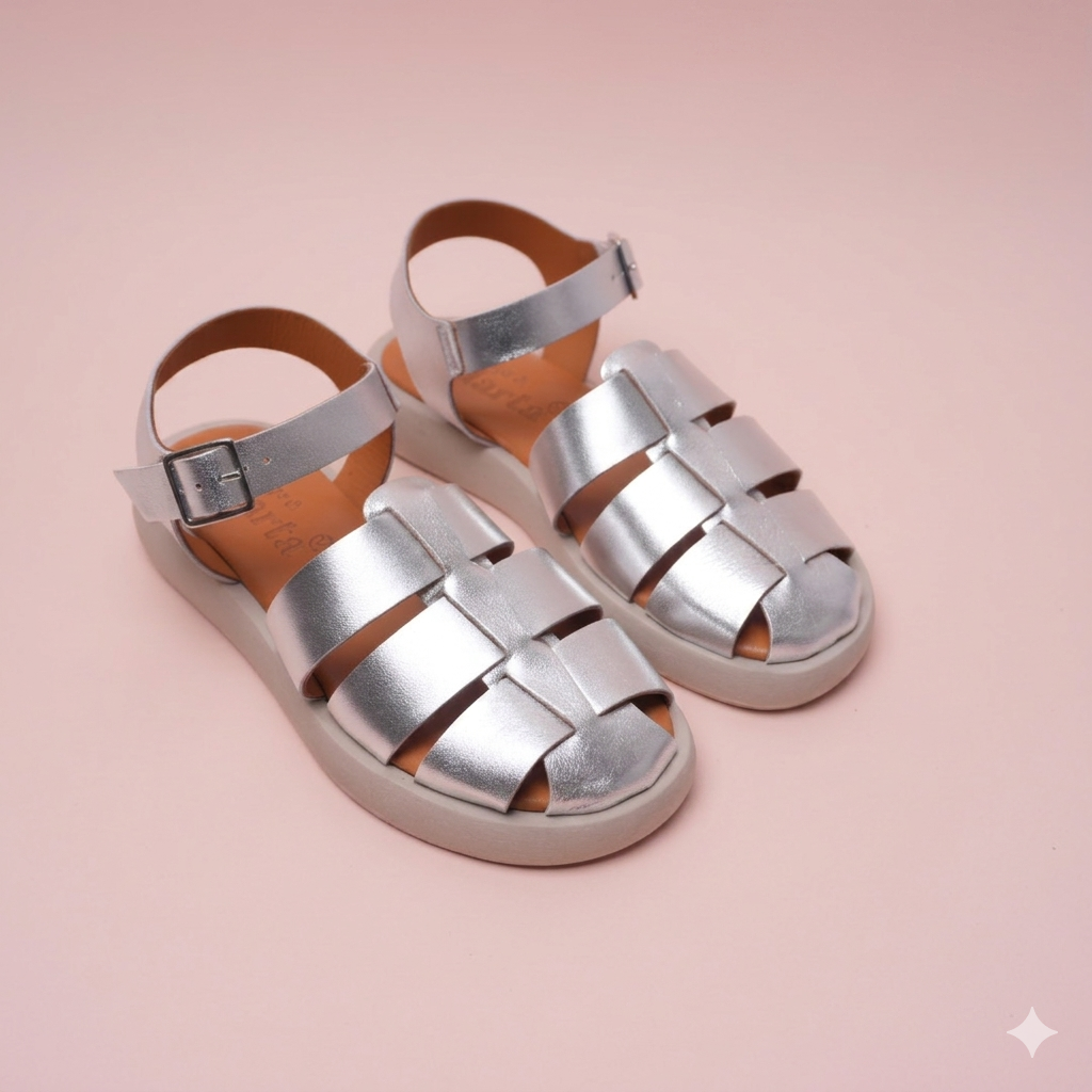Luciana Silver Sandal