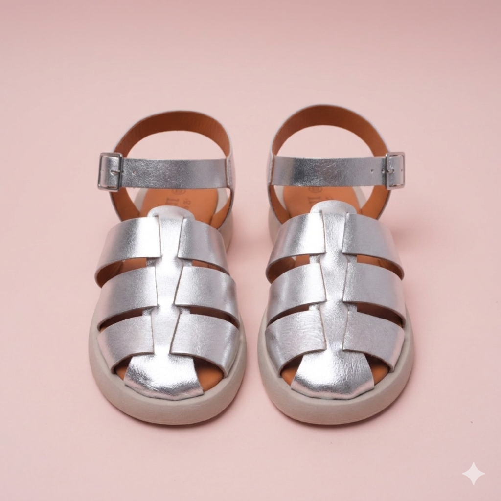 Luciana Silver Sandal