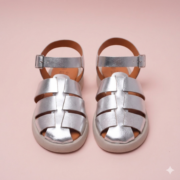 Luciana Silver Sandal