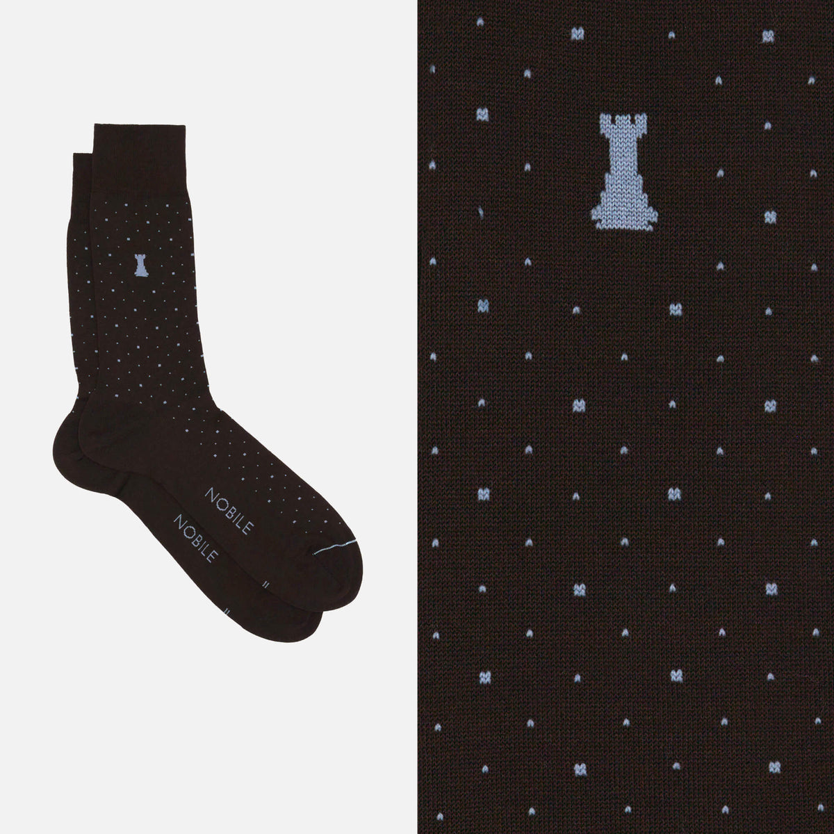 Box of 12 Pairs of Short Men's Socks in Filoscozia® - Tie Design