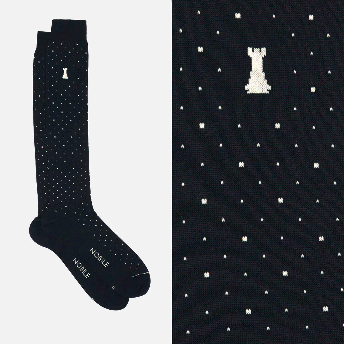 Boîte de 12 paires de chaussettes longues pour hommes en Filoscozia® - Design cravate