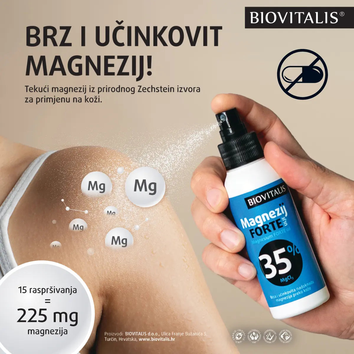 Biovitalis Magnezij FORTE ulje za kožu