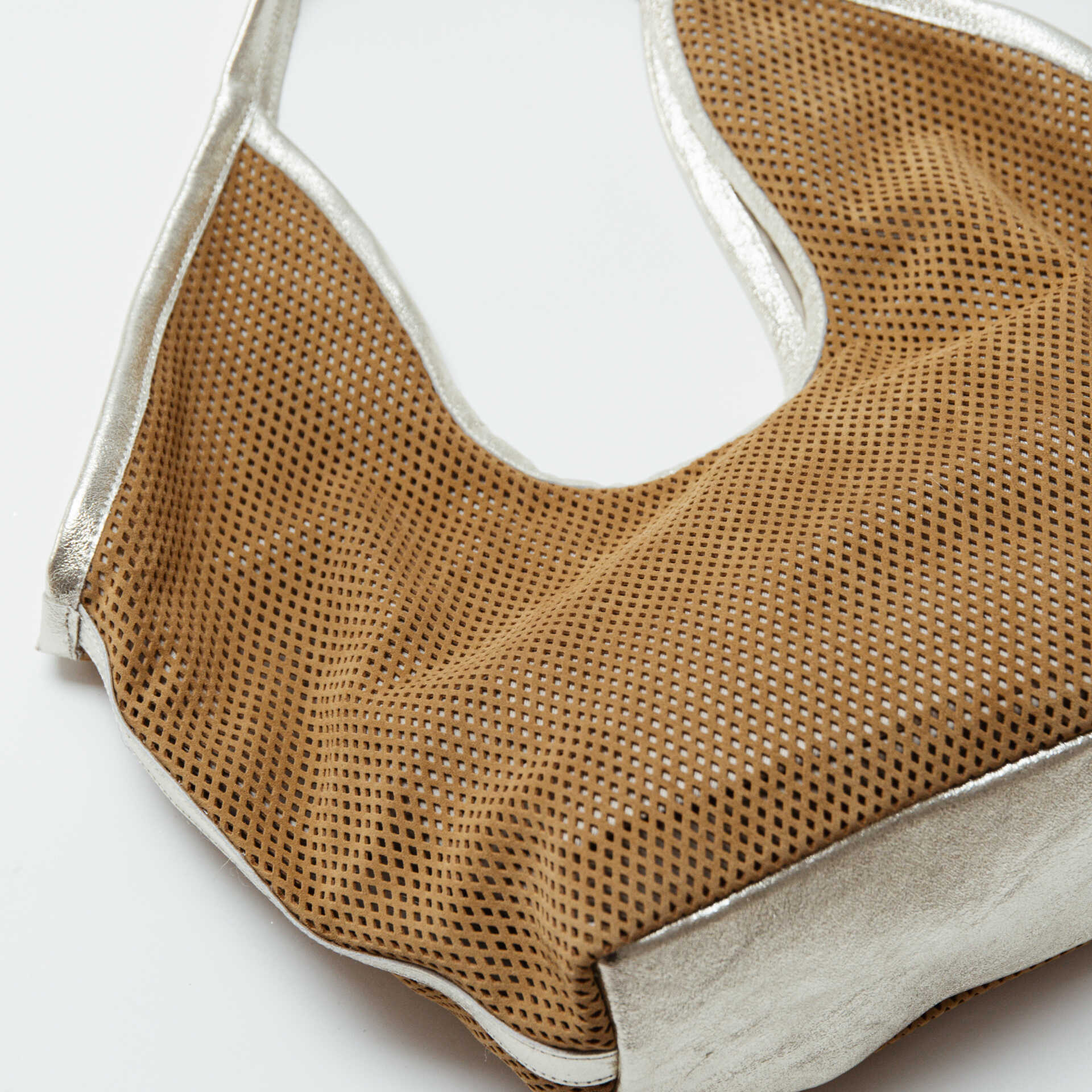 MAINE - Maxi bag in carved suede leather