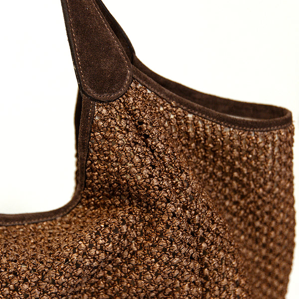 MAYA - Shopping in raffia and suede