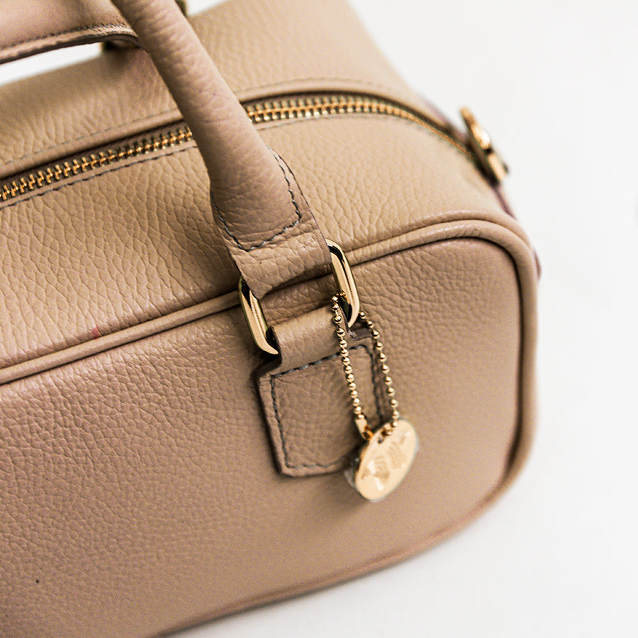 MIRIAM - Biscuit Leather Handbag