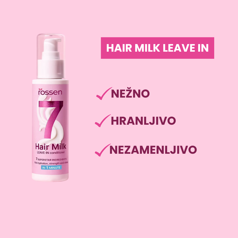 Mléko na vlasy - bezoplachový kondicionér
