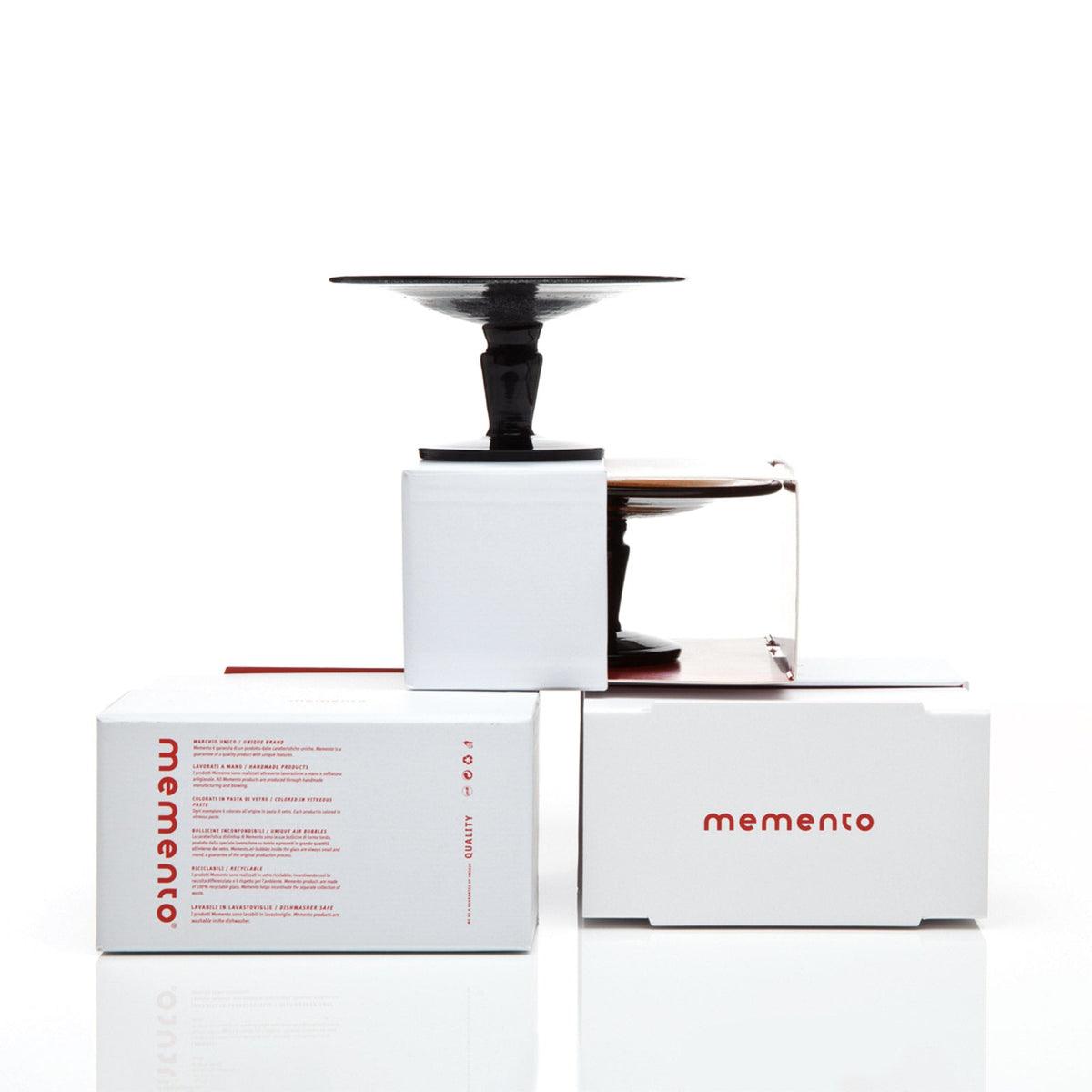 SMALL STAND - WHITE TRANSP. - MEMENTO ORIGINAL - MONOCHROME